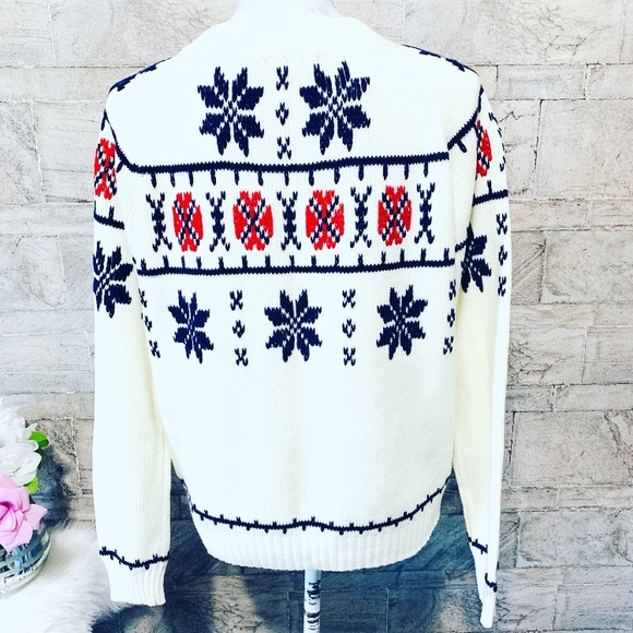 Northern Isles Chunky Ribbed Knit Grandpa Sweater - Picture 3 of 6